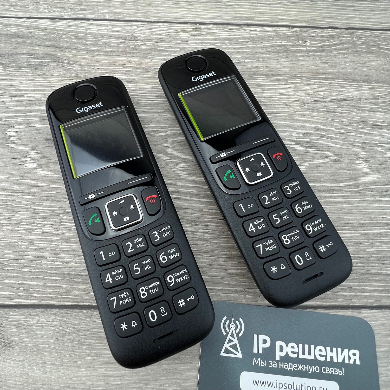 GIGASET AS690 DUO RUS, комплект из 2-х беспроводных dect телефонов